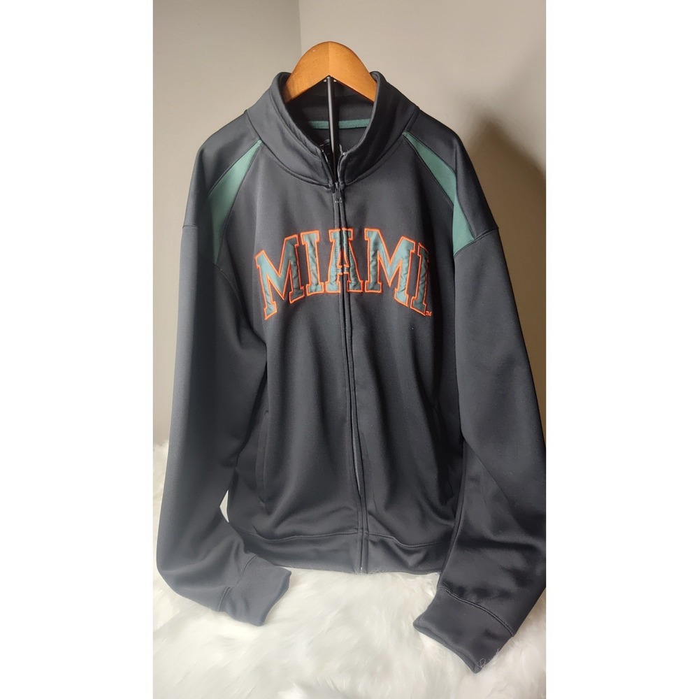 Miami Hurricanes Campus Drive Mens Full Zip Track Jacket - Size L‎